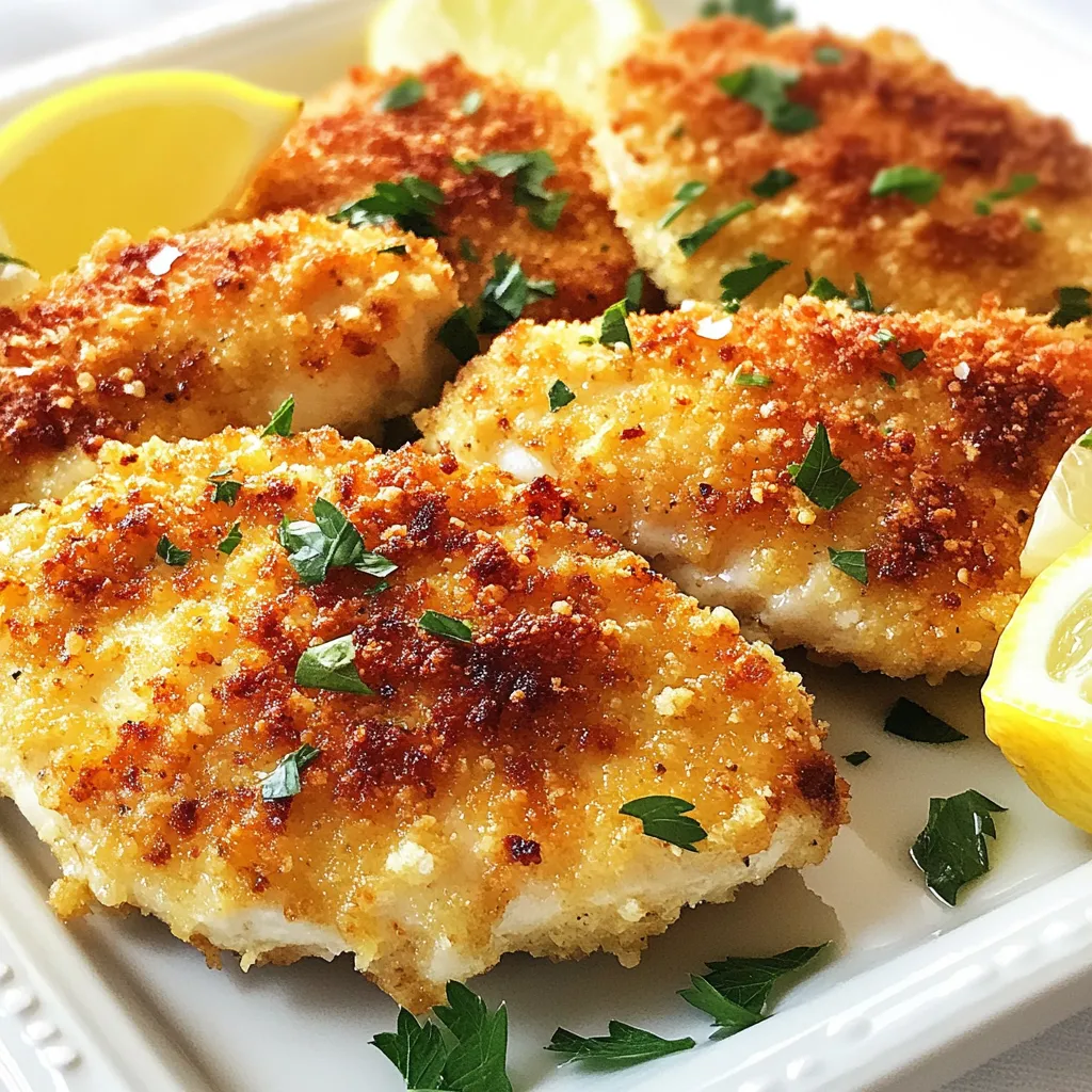 Parmesan Crusted Chicken Crispy and Delicious Meal