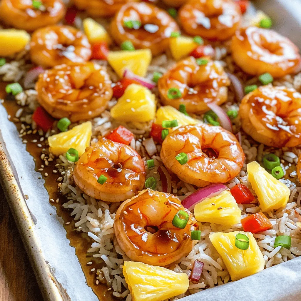 Sheet Pan Teriyaki Shrimp &#038; Pineapple Delight