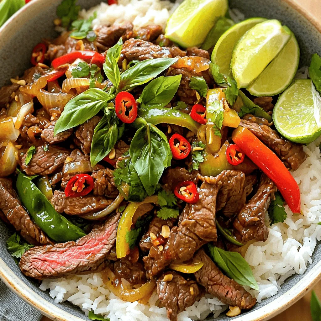 Thai Basil Beef Stir-Fry Flavorful and Quick Meal