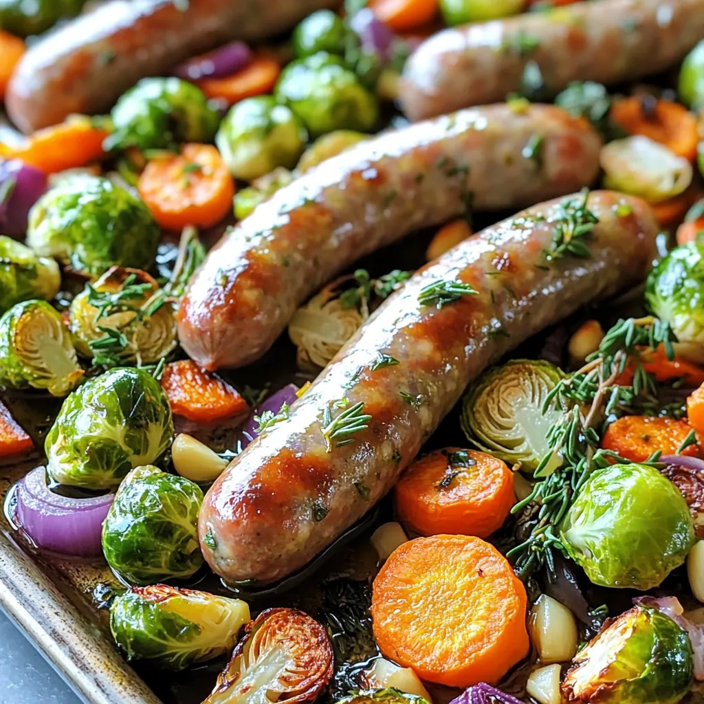 Herb Roasted Sausage &#038; Veggies Sheet Pan Delight