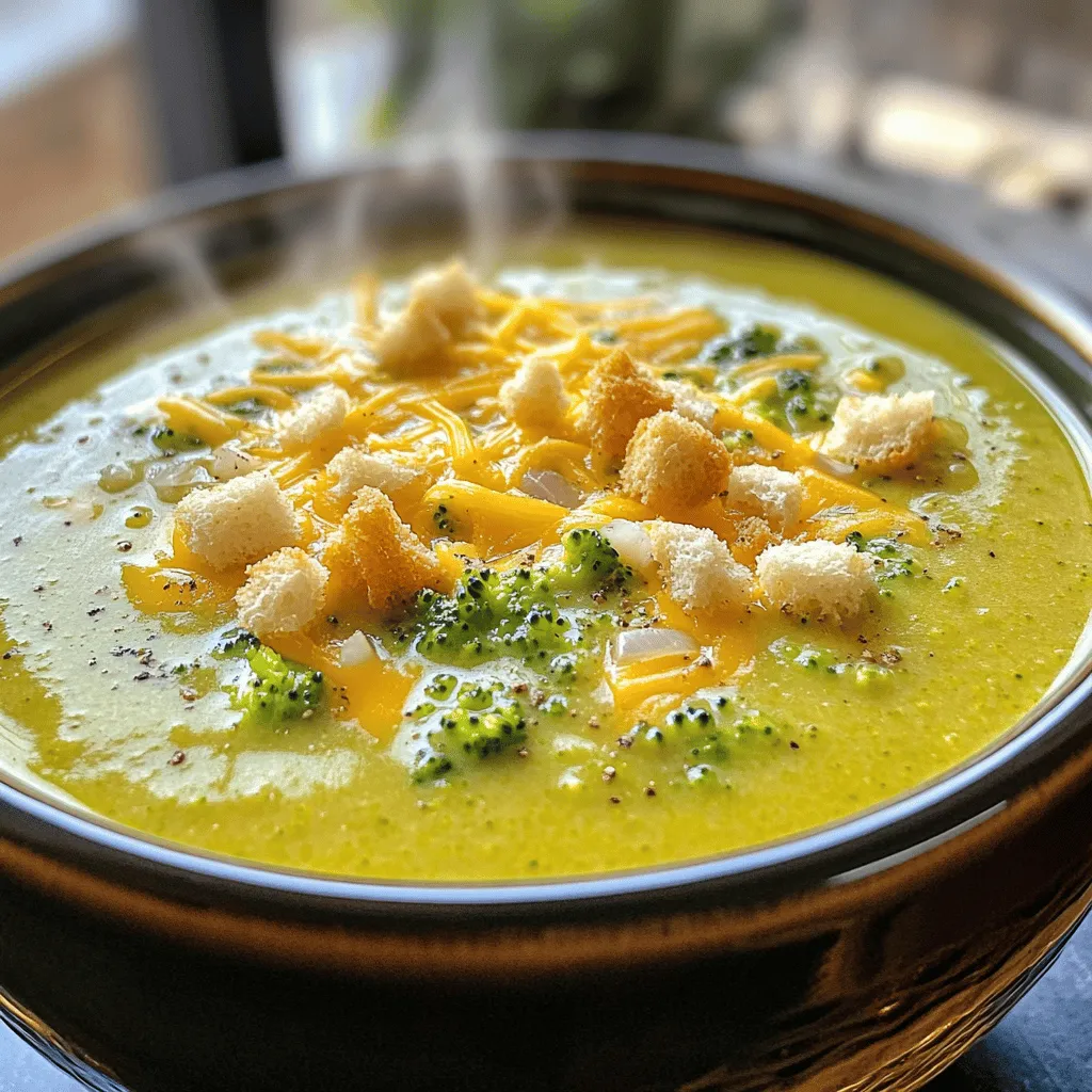 Cheddar Broccoli Soup Rich and Comforting Recipe
