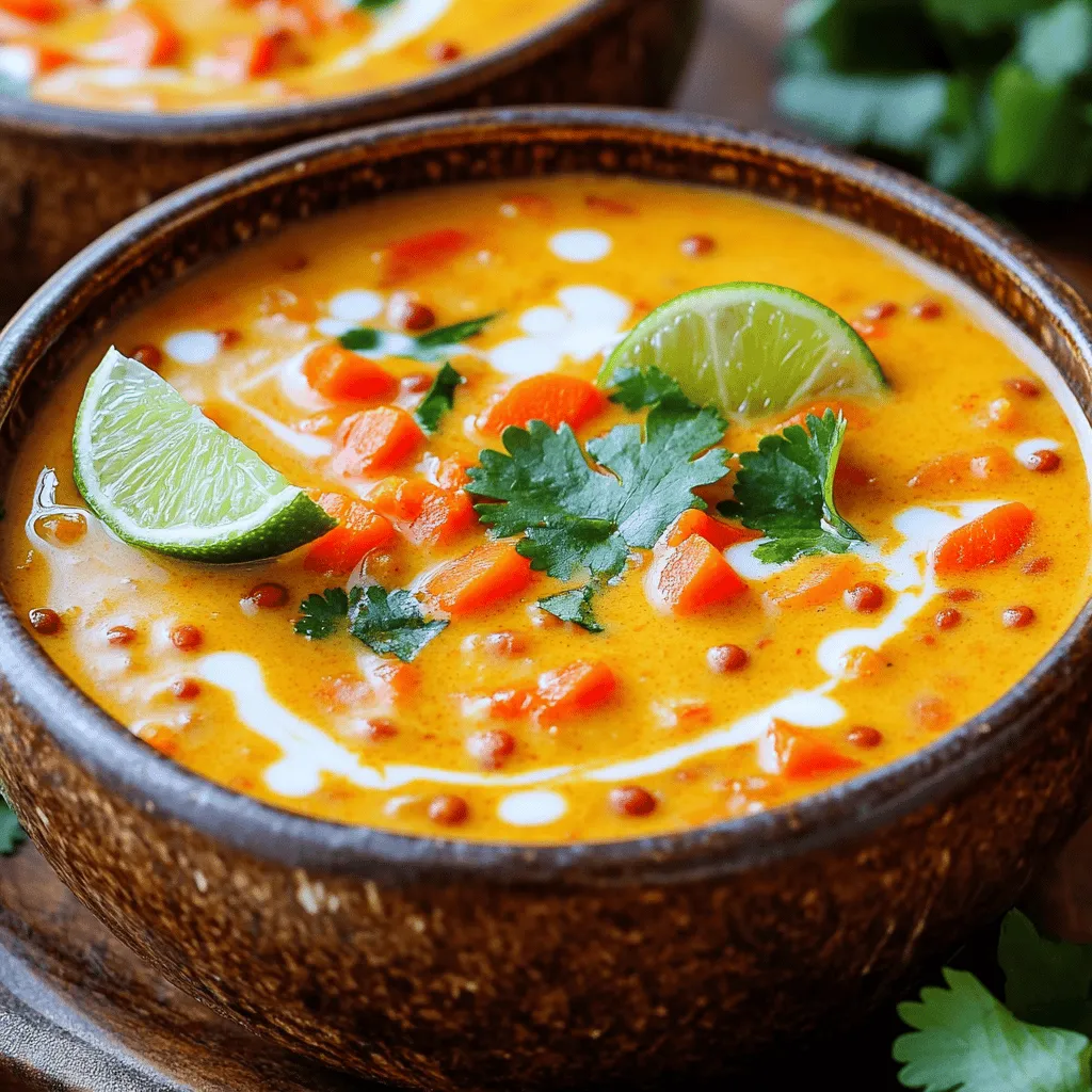 Coconut Curry Lentil Soup Flavorful and Satisfying Dish