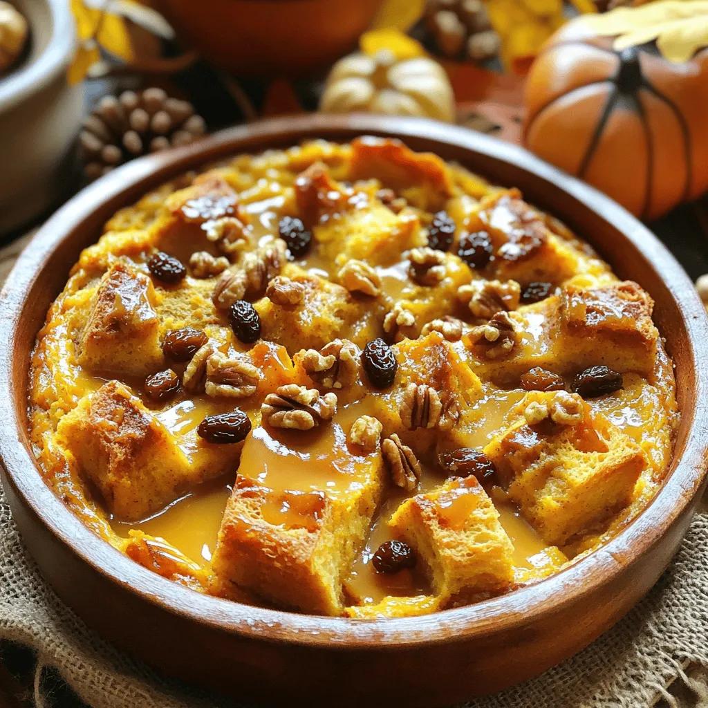 Slow Cooker Pumpkin Spice Bread Pudding Delight