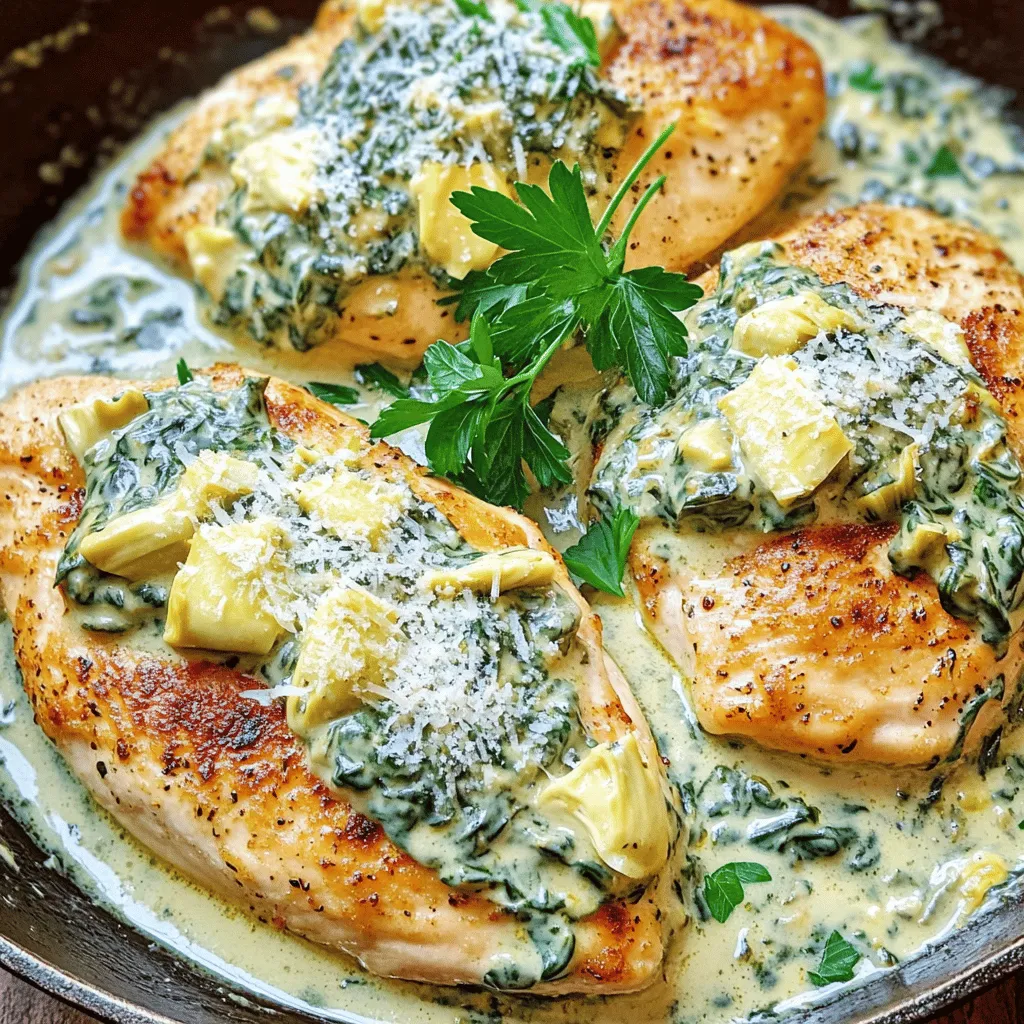 Creamy Spinach Artichoke Chicken Delightful Recipe