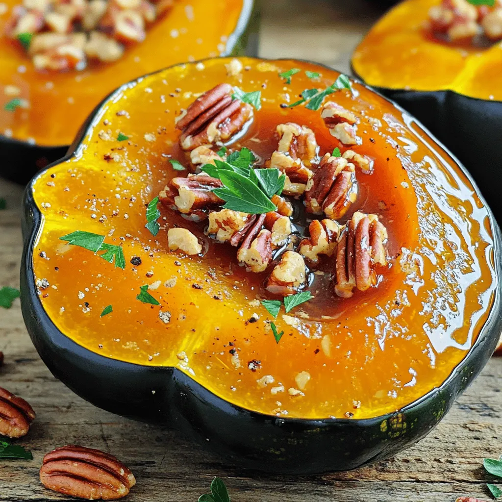 Maple Glazed Roasted Acorn Squash Savory Delight
