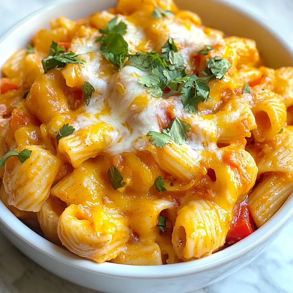Savory One Pot Enchilada Pasta Quick and Easy Meal