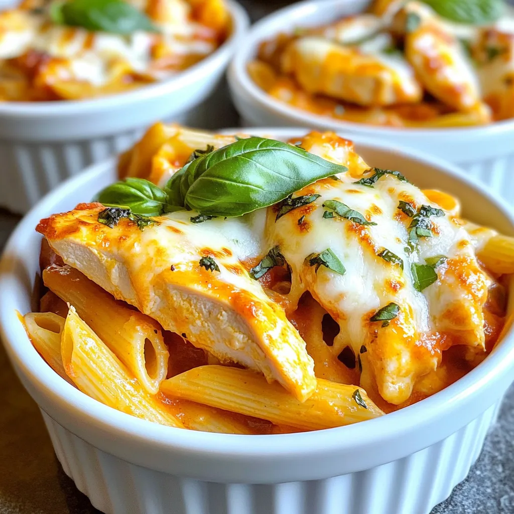 Savory Chicken Mozzarella Pasta Quick and Tasty Dish