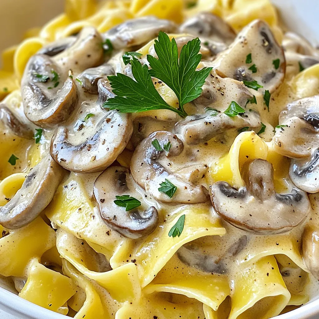 Creamy Mushroom Stroganoff Flavorful Comfort Meal