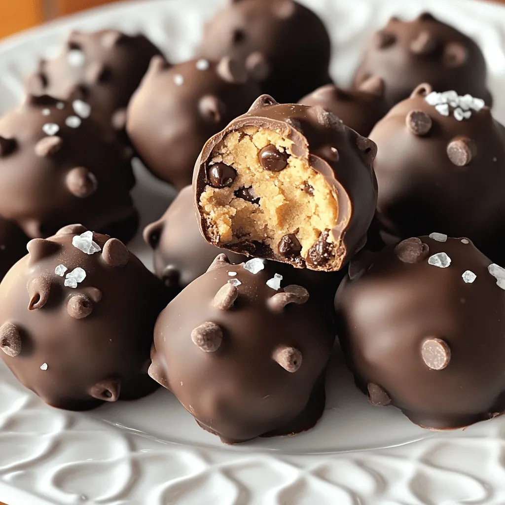 Chocolate Chip Cookie Dough Truffles Irresistible Treat