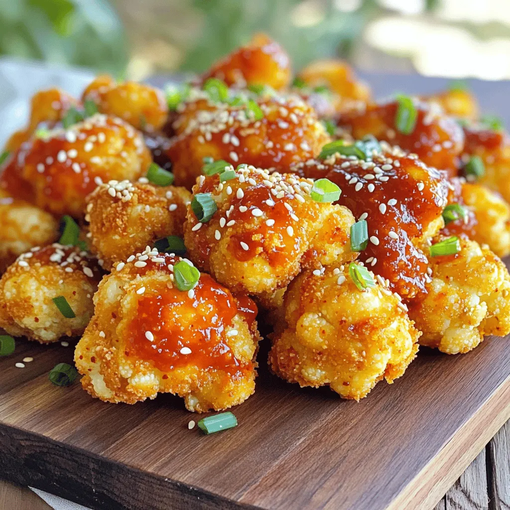 Spicy Korean BBQ Cauliflower Wings Irresistible Flavor