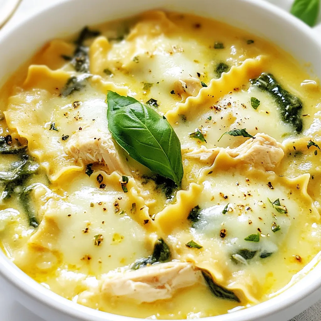 White Chicken Lasagna Soup Flavorful Comfort Bowl