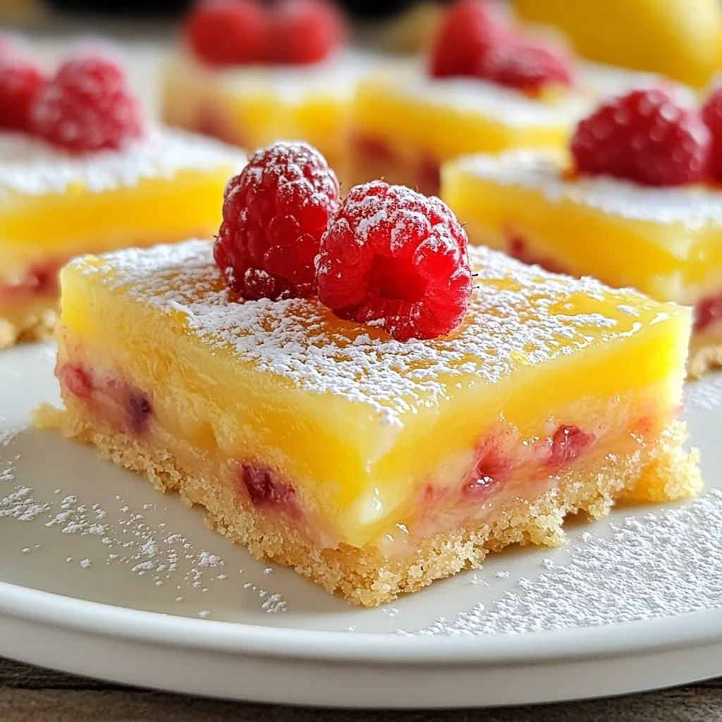 Raspberry Lemonade Bars Flavorful and Easy Treat