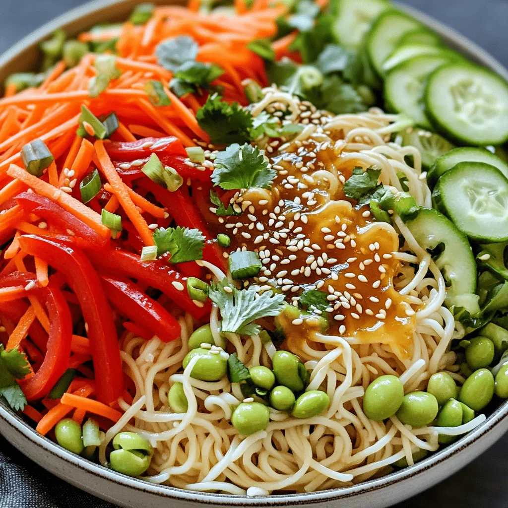 Sesame Ginger Noodle Salad Fresh and Flavorful Dish