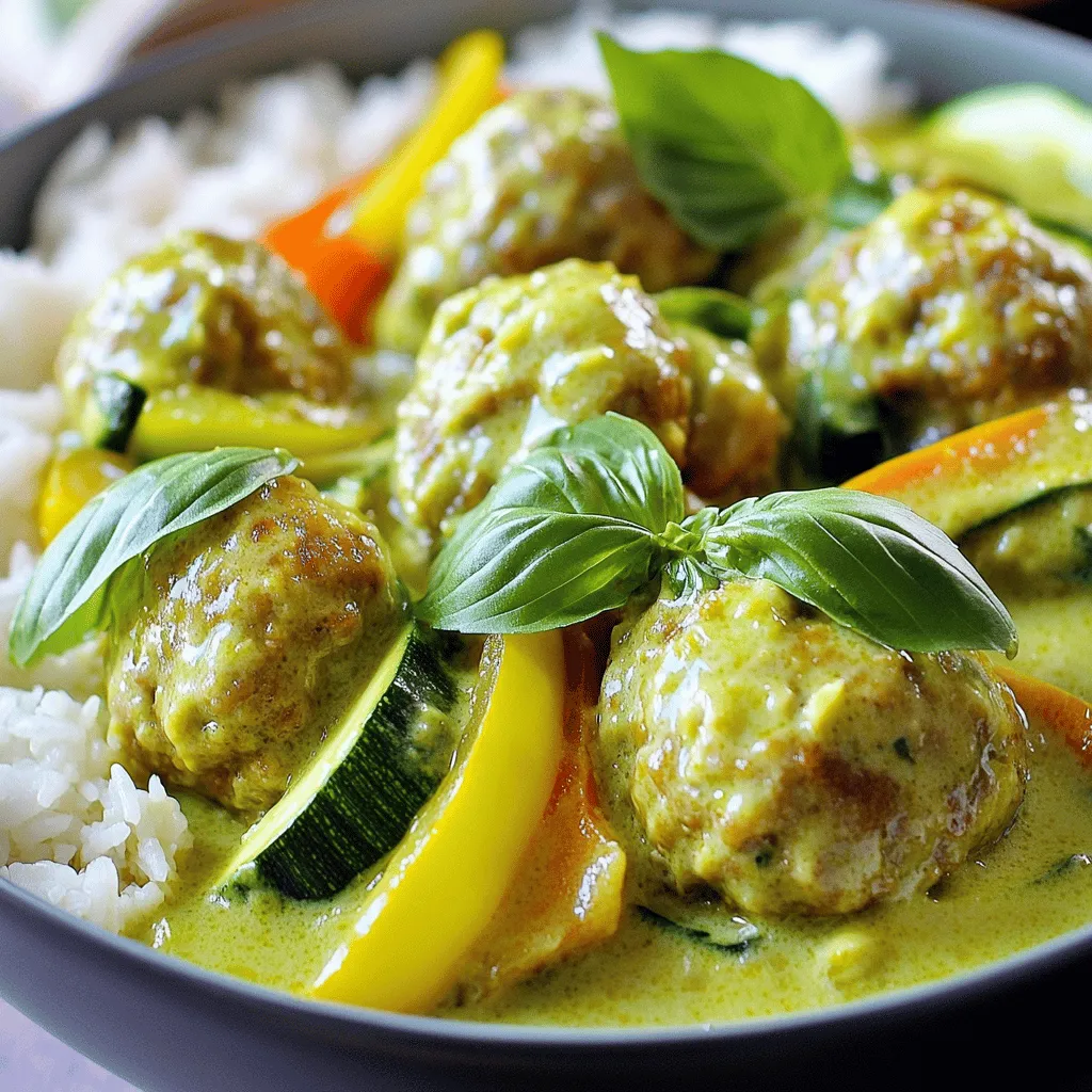 Thai Green Curry Meatballs Flavorful and Easy Recipe