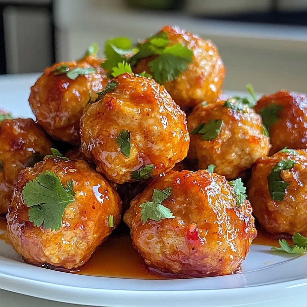 Savory Sweet Chili Turkey Meatballs For Quick Meals