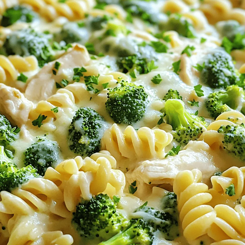 Chicken and Broccoli Alfredo Bake Creamy Comfort Dish