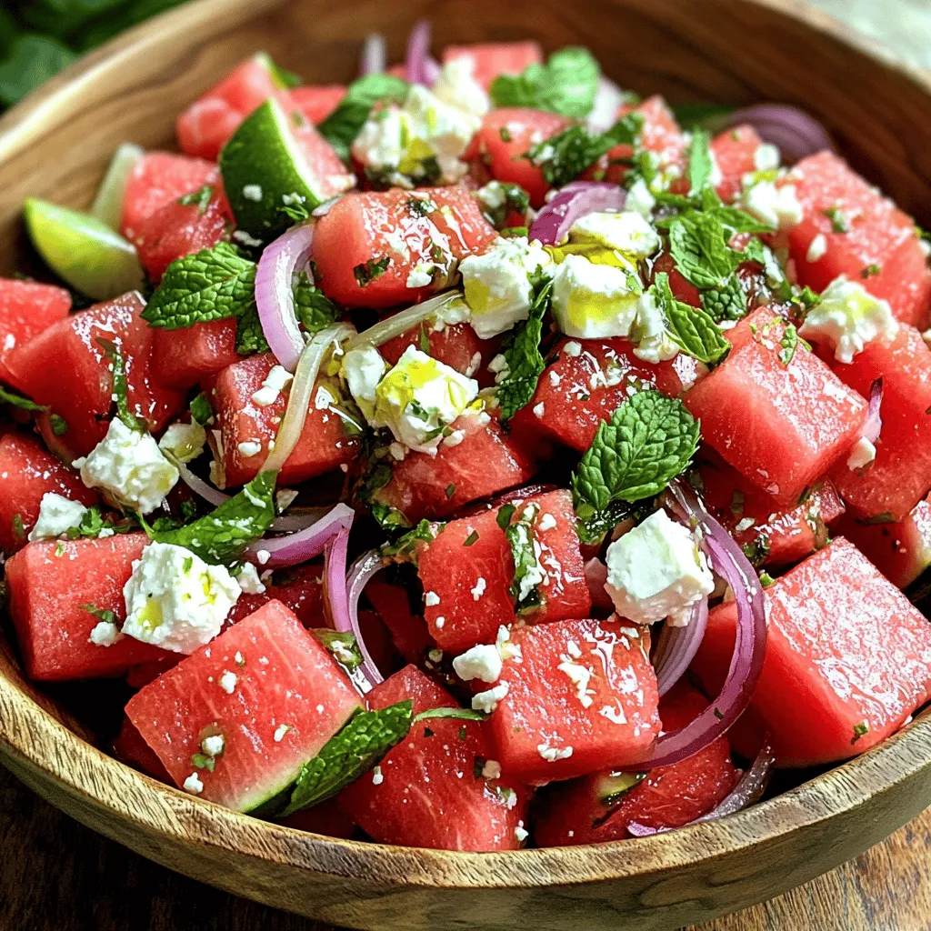 Feta Watermelon Salad Flavorful Summer Delight