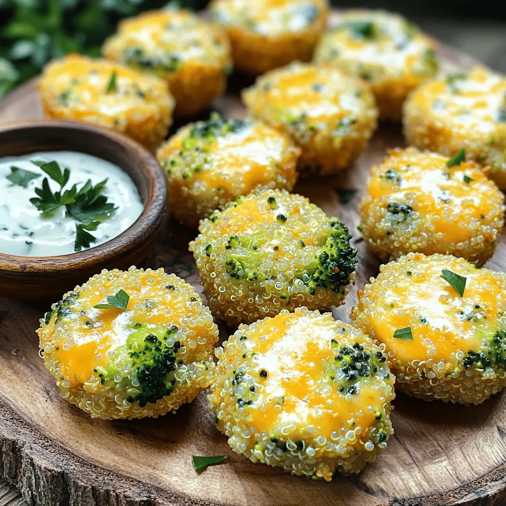 Broccoli Cheddar Quinoa Bites Healthy and Tasty Snack