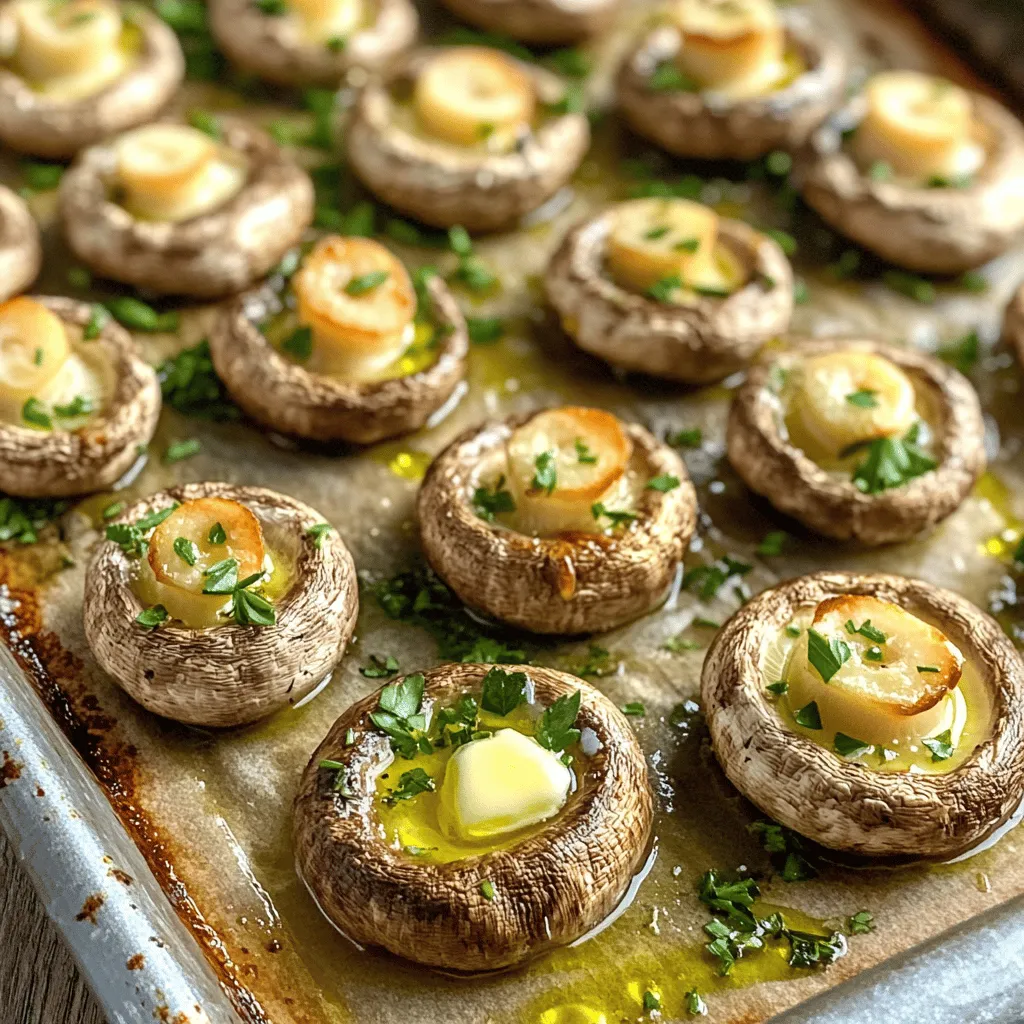Garlic Butter Roasted Mushrooms Flavorful and Simple Dish