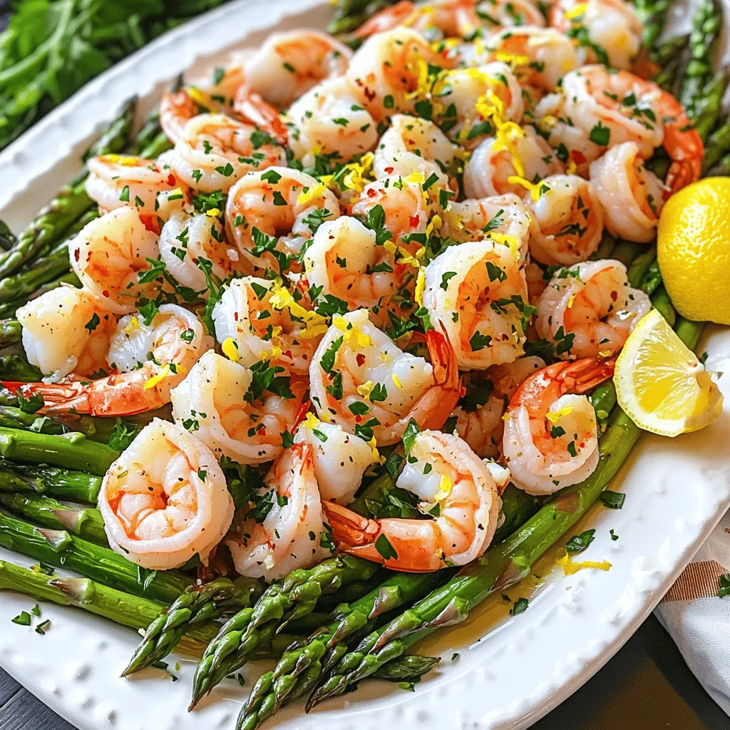 Lemon Garlic Shrimp and Asparagus Quick Dinner Recipe