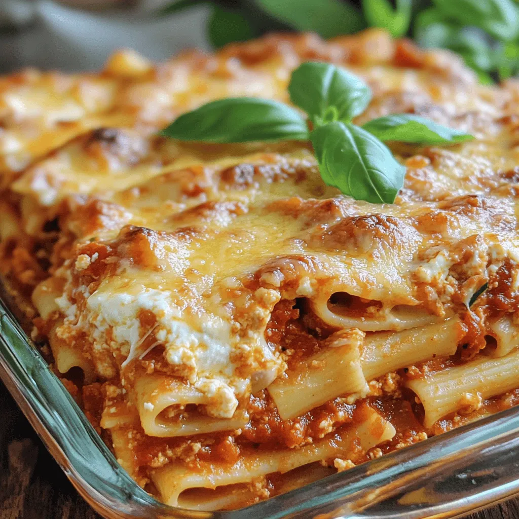Baked Ziti with Three Cheeses Flavorful Comfort Meal