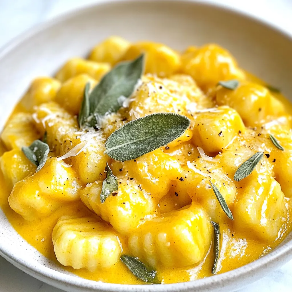 Pumpkin Sage Alfredo Gnocchi Creamy Flavor Delight