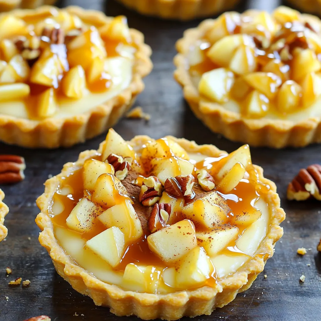 Caramel Apple Cheesecake Tartlets Delightful Treat