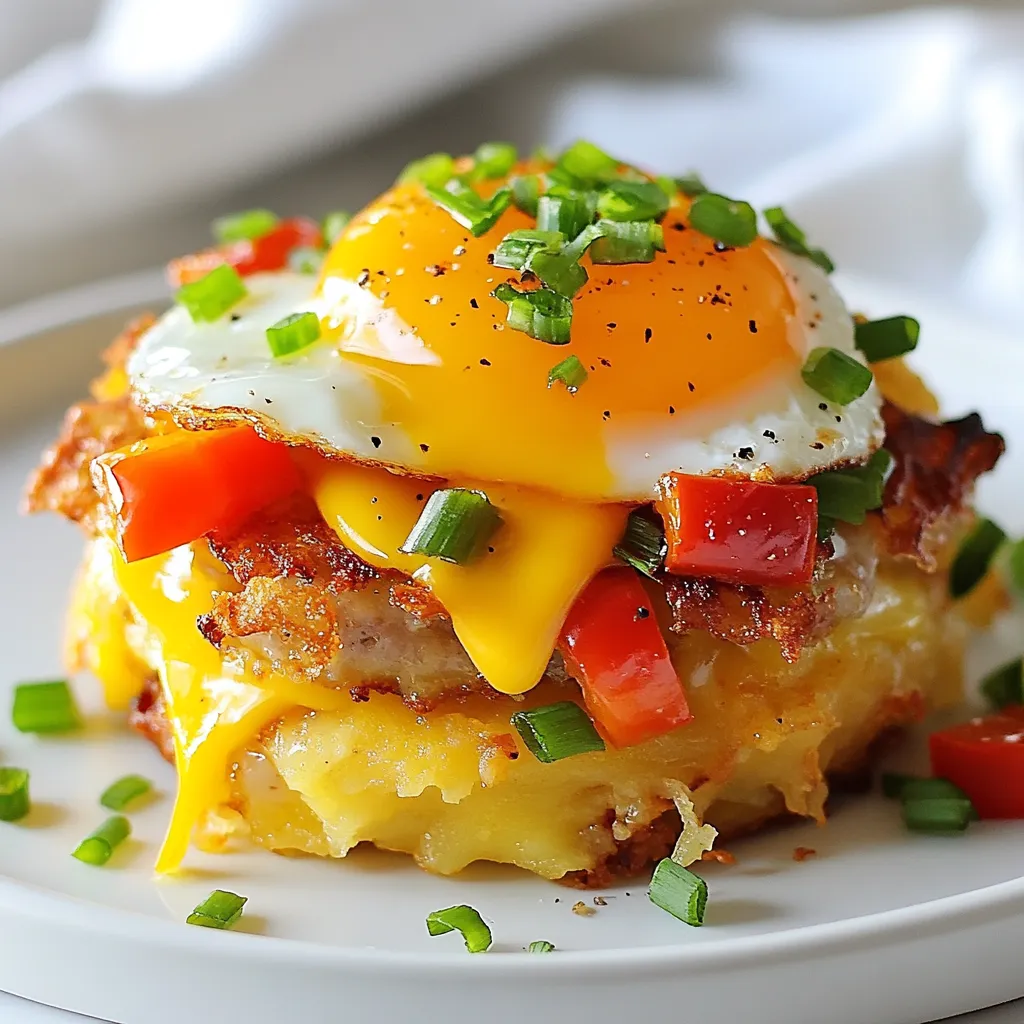 Loaded Hashbrown Patty Breakfast Delightful and Simple