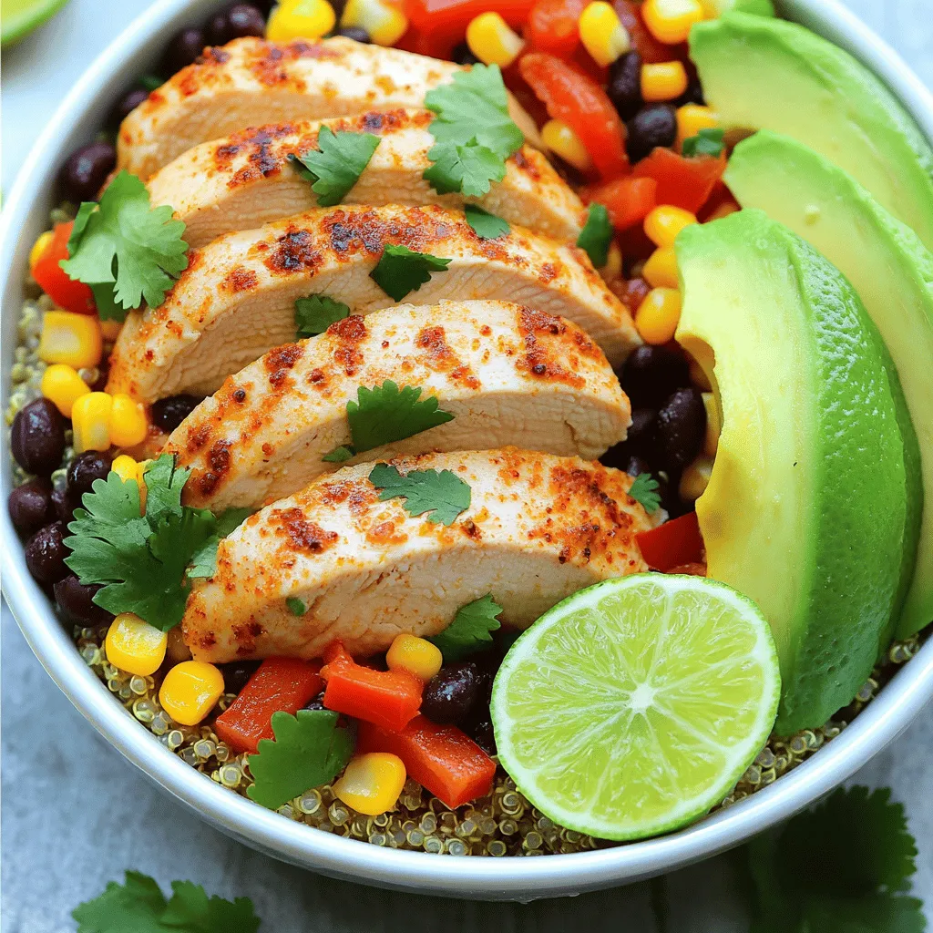 Chili Lime Chicken Bowls Healthy and Tasty Recipe