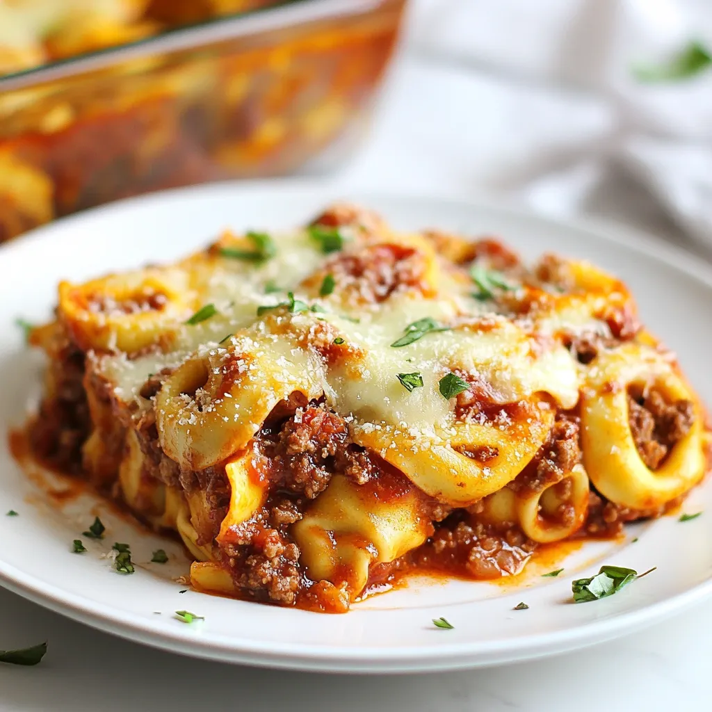 One Pan Beefy Tortellini Bake Flavorful Weeknight Meal