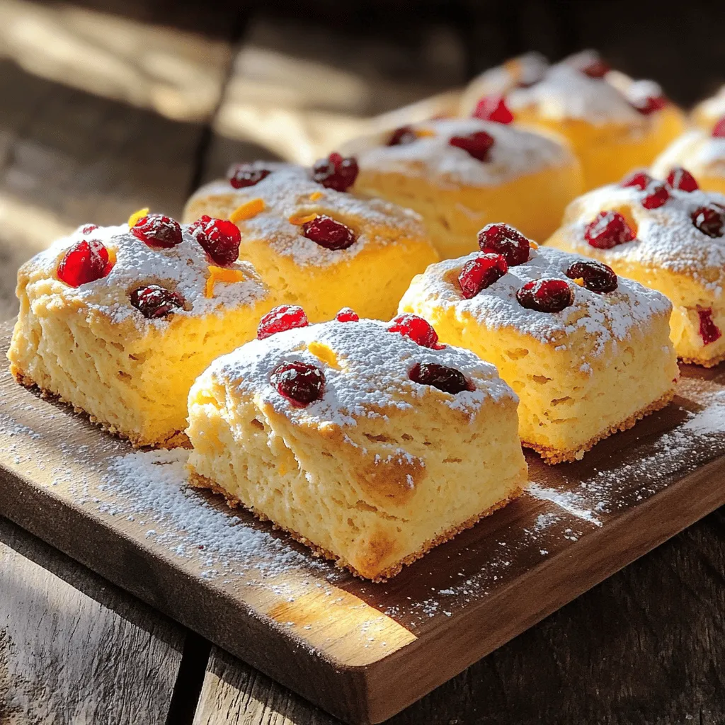 Bakery-Style Orange Cranberry Scones Easy Recipe