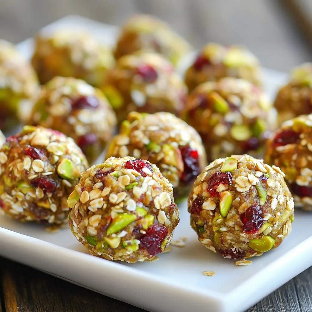 Cranberry Pistachio Energy Bites Easy and Nutritious Recipe