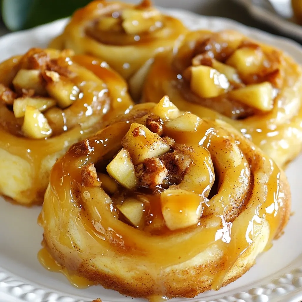 Caramel Apple Cinnamon Rolls Irresistible Breakfast Treat