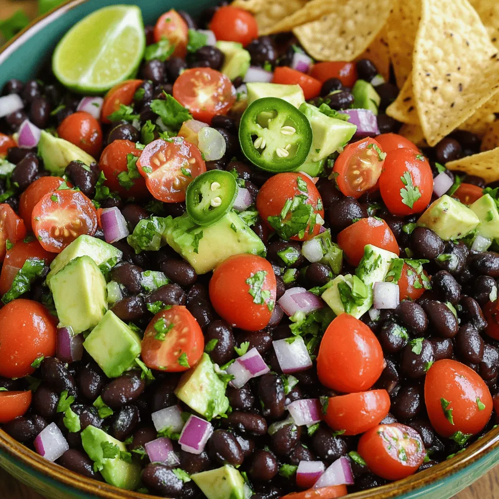 Zesty Black Bean Salad Fresh and Flavorful Delight