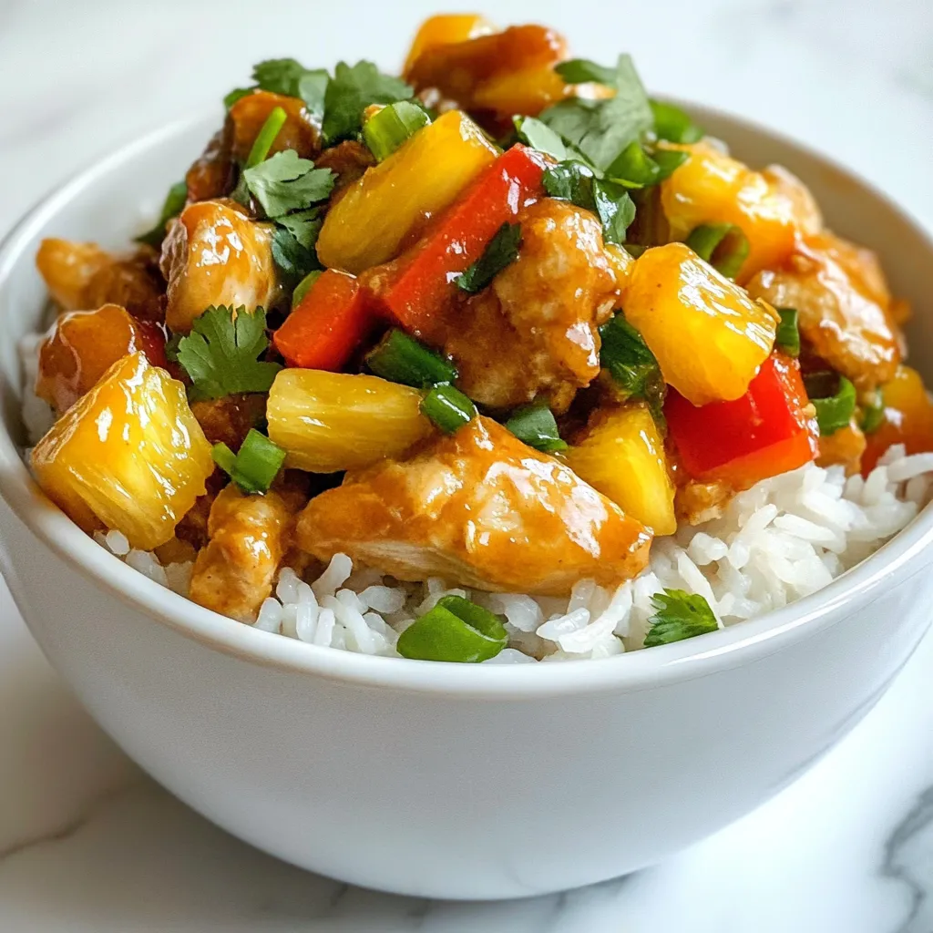 Pineapple Chicken and Rice Flavorful Weeknight Meal