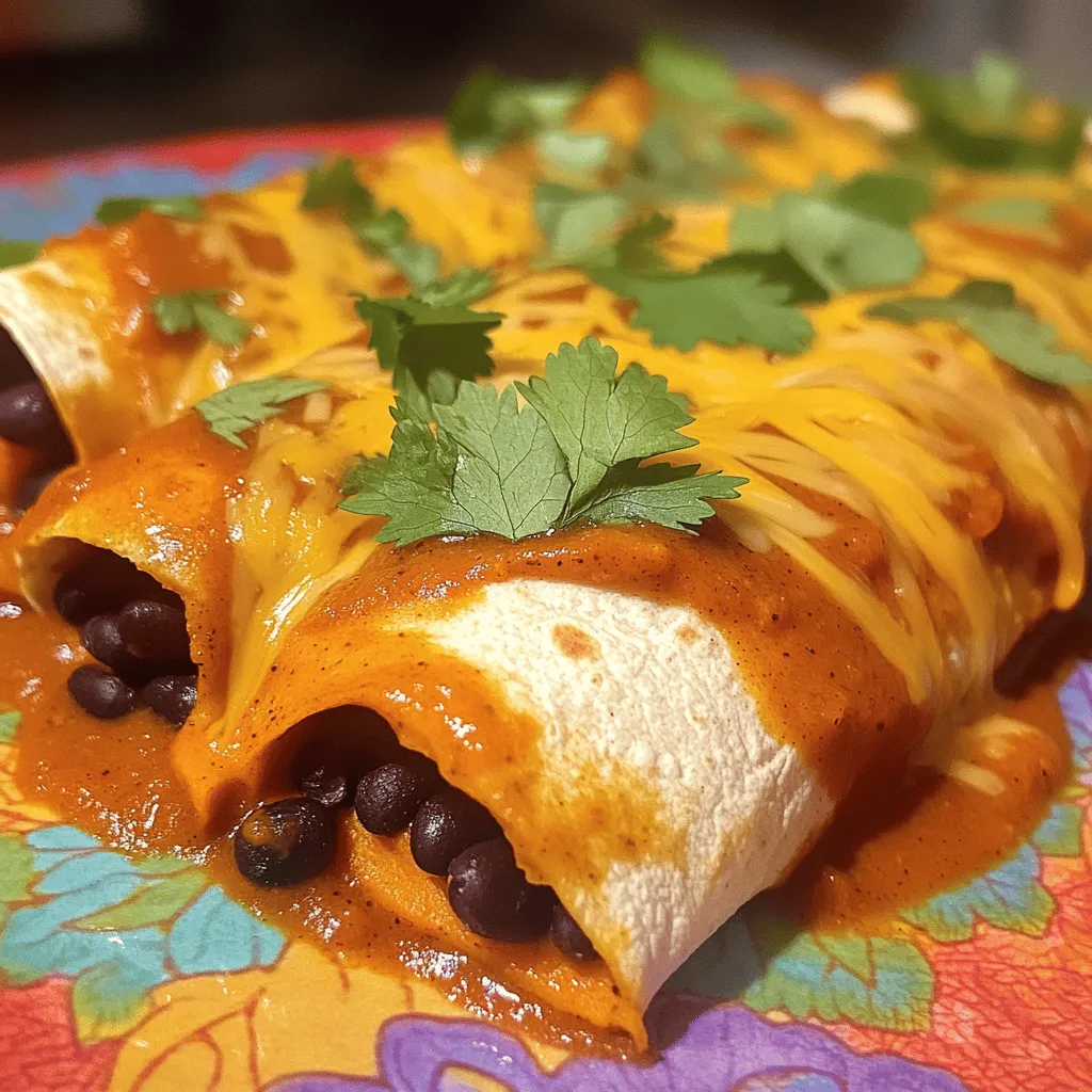 Sweet Potato Black Bean Enchiladas Flavorful Delight