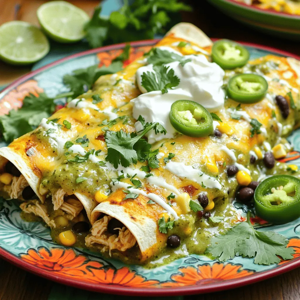 Savory Salsa Verde Chicken Enchiladas Recipe Guide