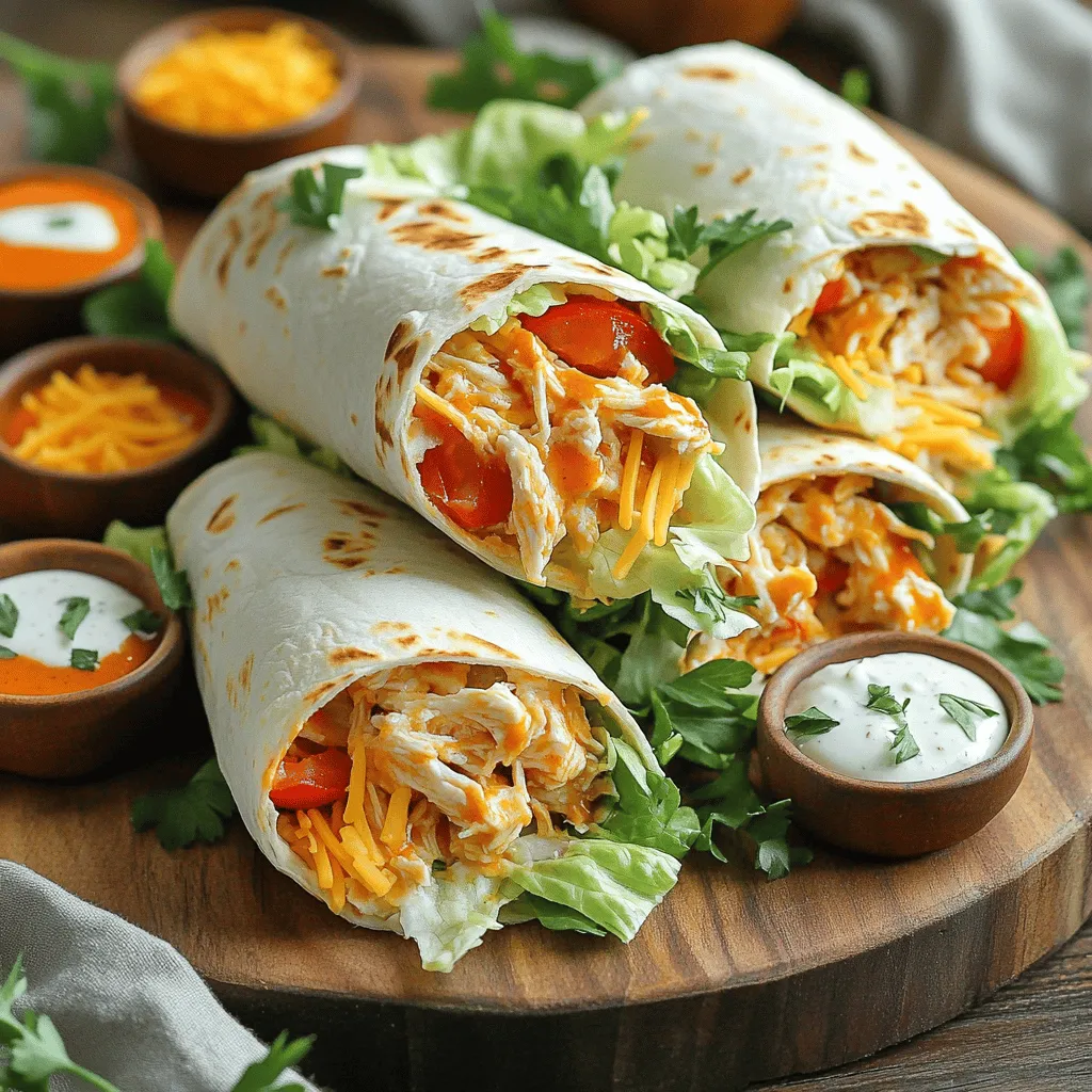 Buffalo Ranch Chicken Wraps Flavorful Quick Meal