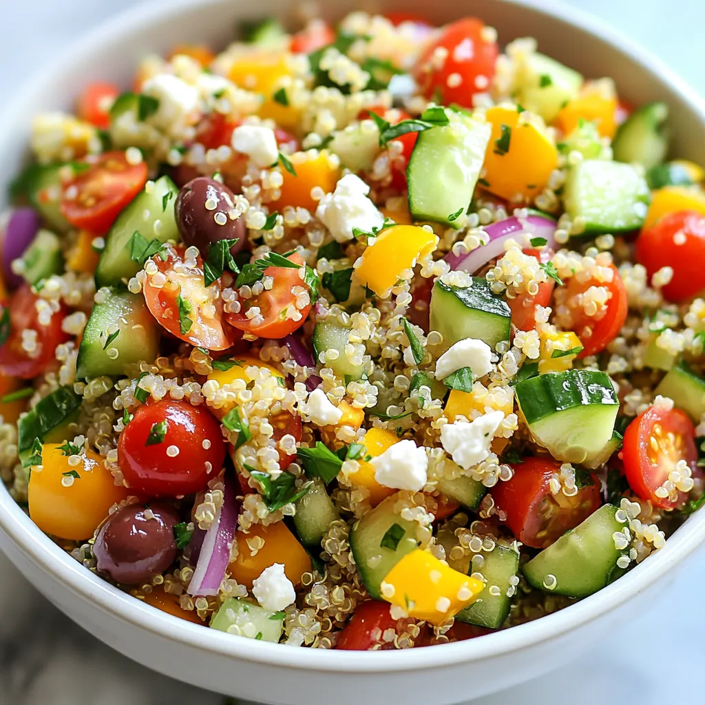 Mediterranean Quinoa Salad Tasty and Nutritious Meal