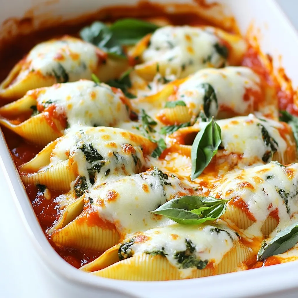 Cheesy Spinach Stuffed Shells Irresistible Comfort Meal