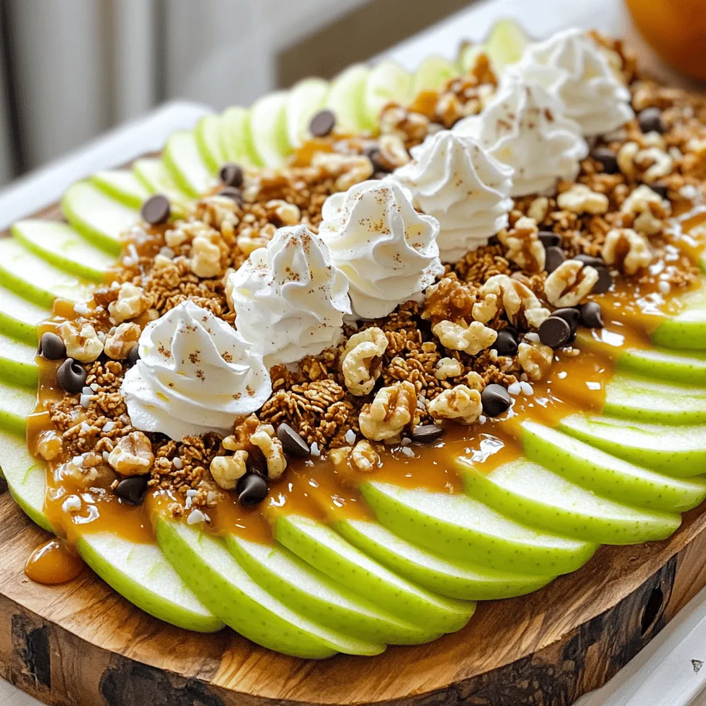 Caramel Apple Nachos Irresistible Sweet Treat Delight