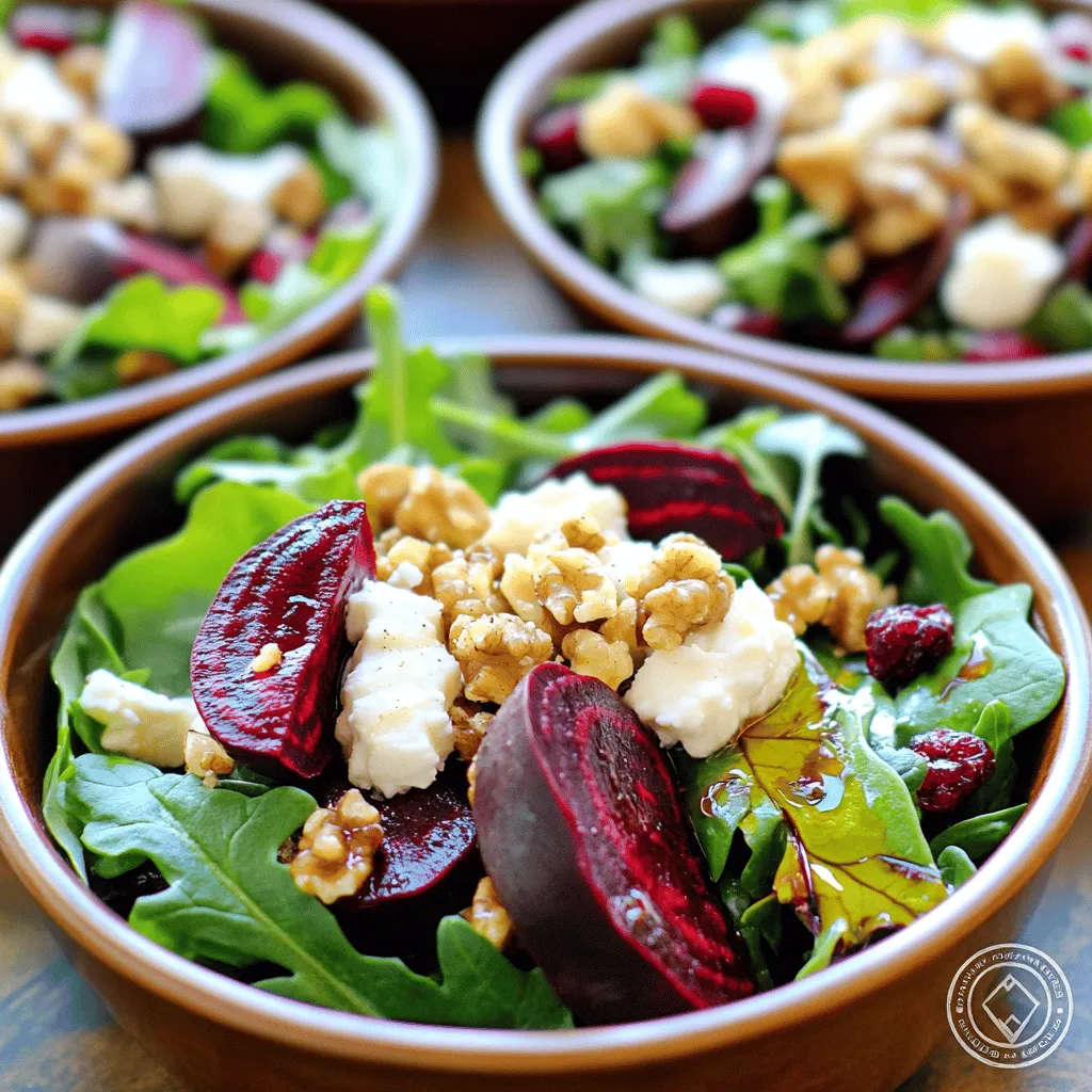 Roasted Beet Goat Cheese Salad Healthy and Flavorful Mix