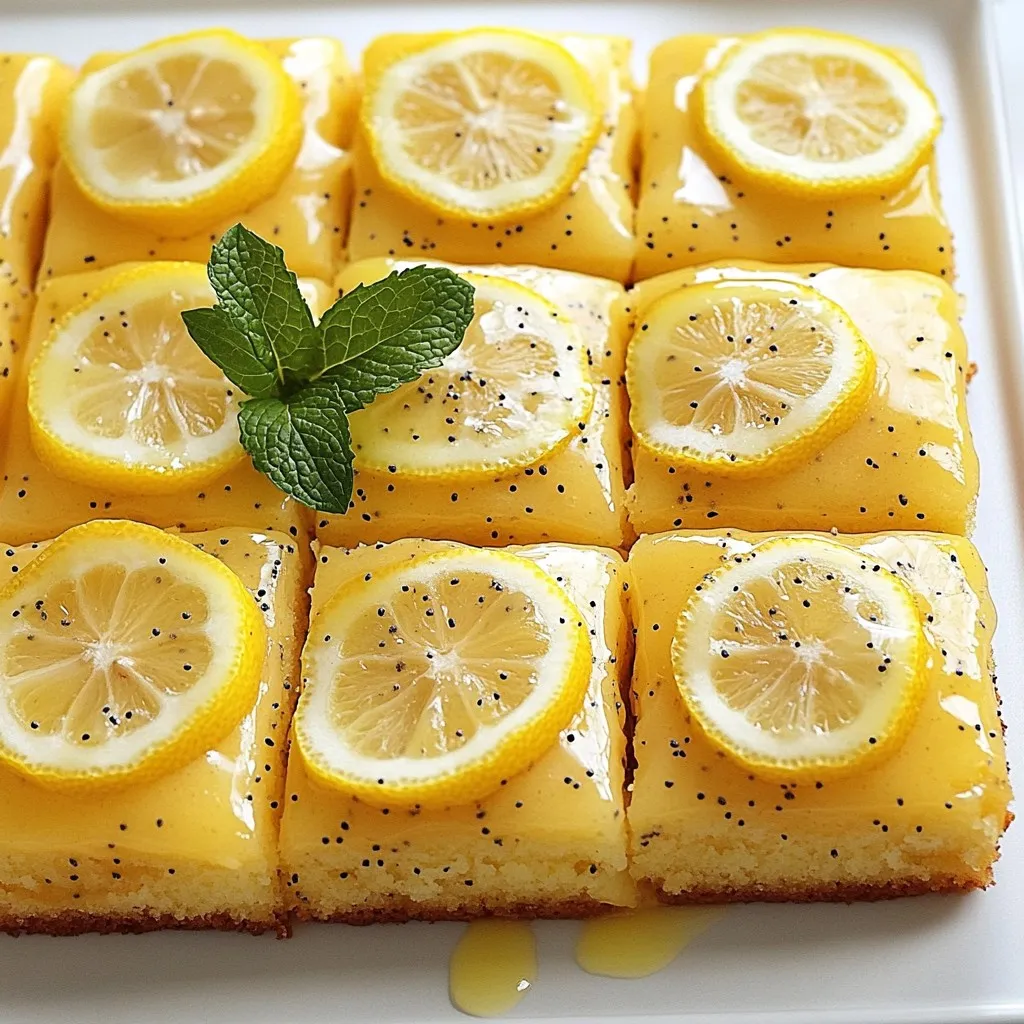 Lemon Poppy Seed Sheet Cake Delightfully Fresh Treat