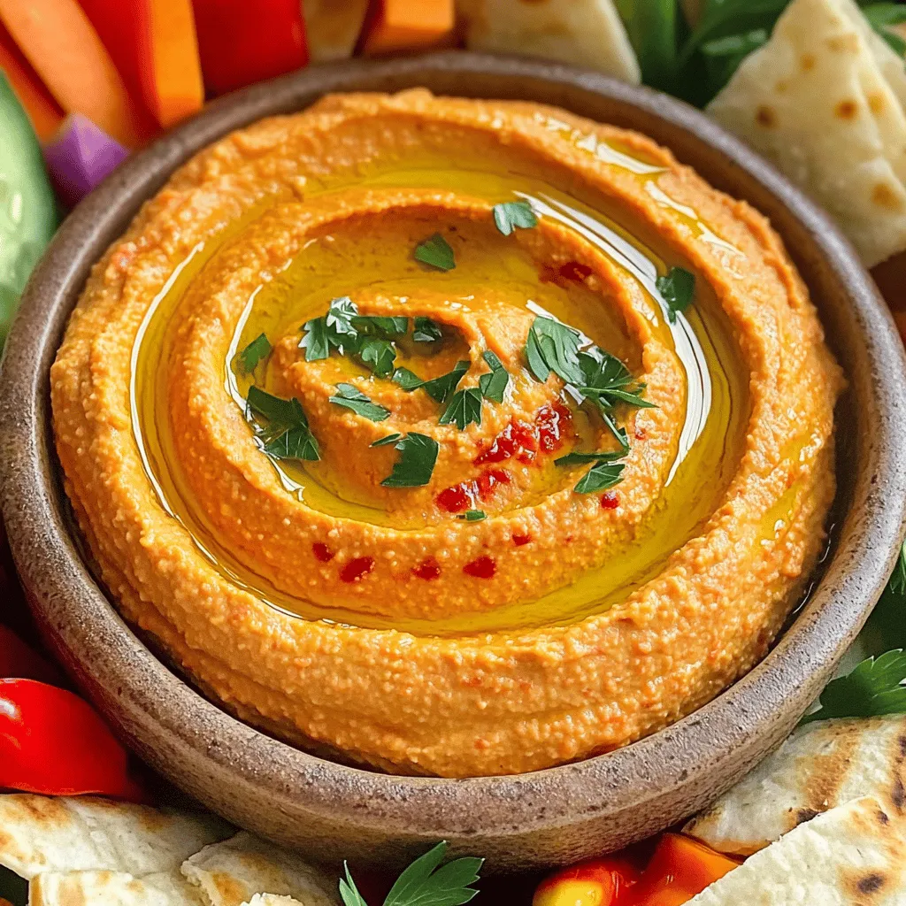 Roasted Red Pepper Hummus Simple and Flavorful Recipe