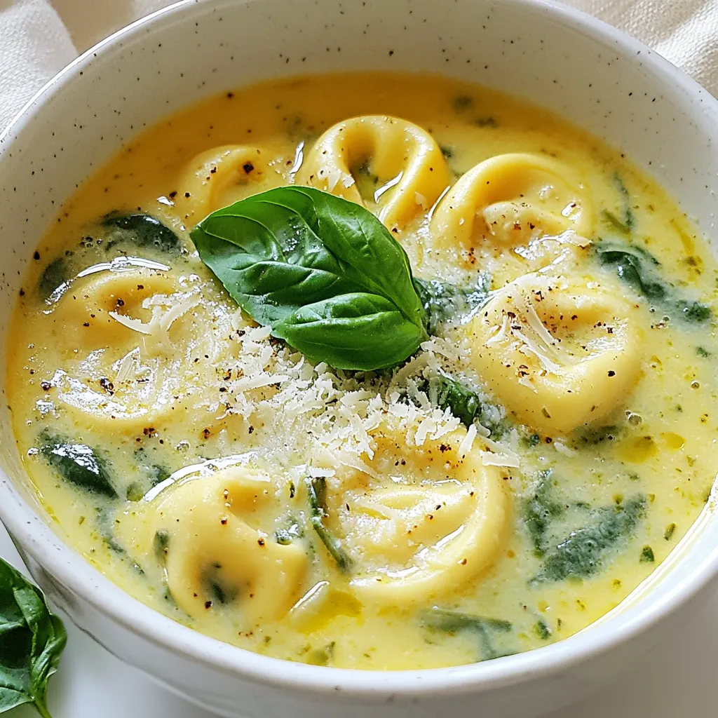 Creamy Spinach Tortellini Soup Easy and Comforting Meal