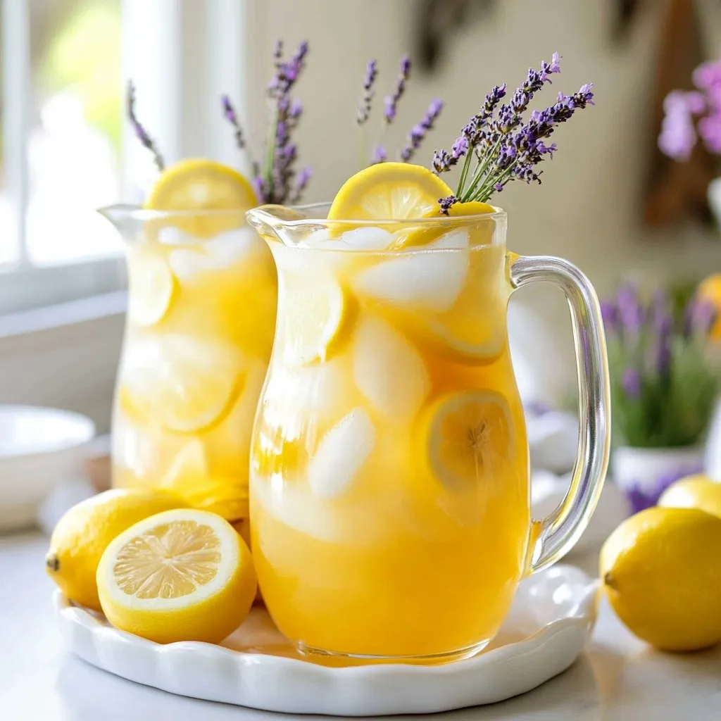Honey Lavender Lemonade Refreshing Summer Drink Recipe