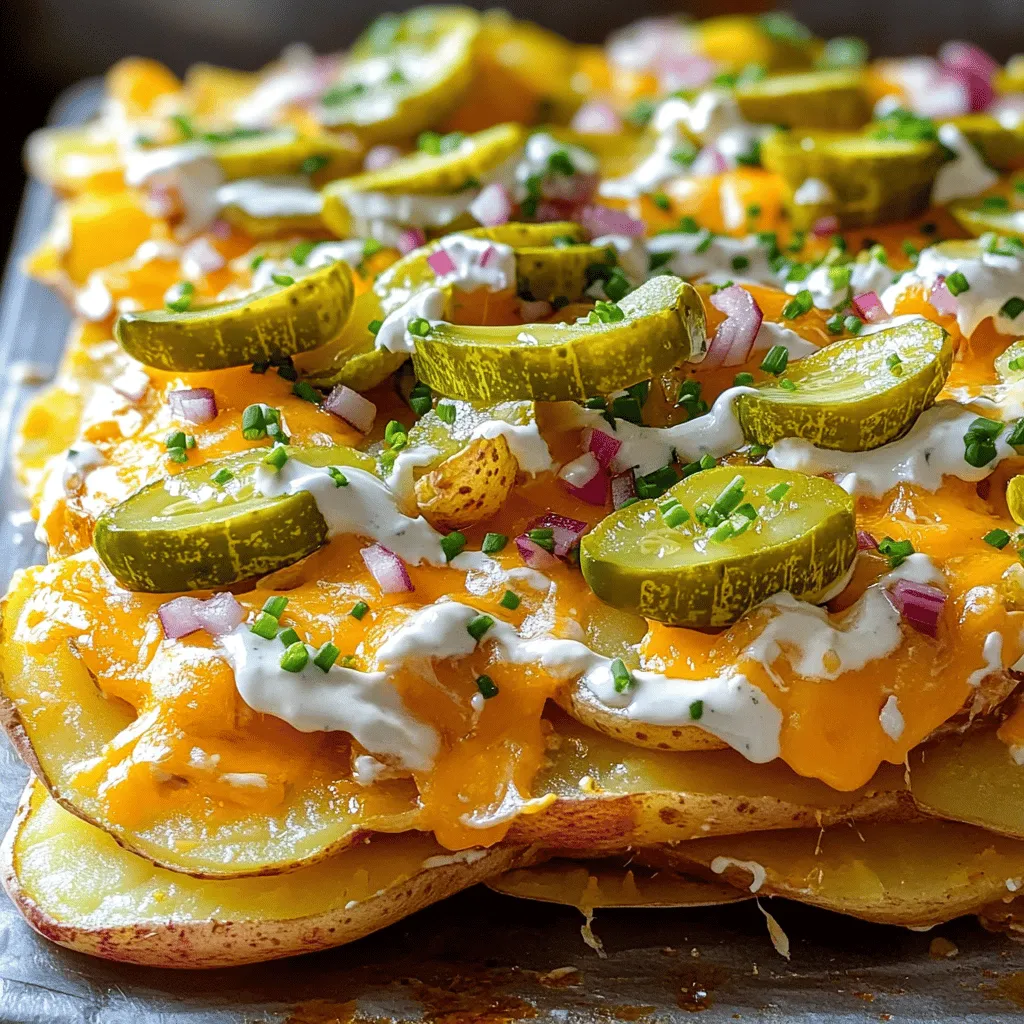 Pickle Ranch Potato Nachos Flavorful Snack Delight