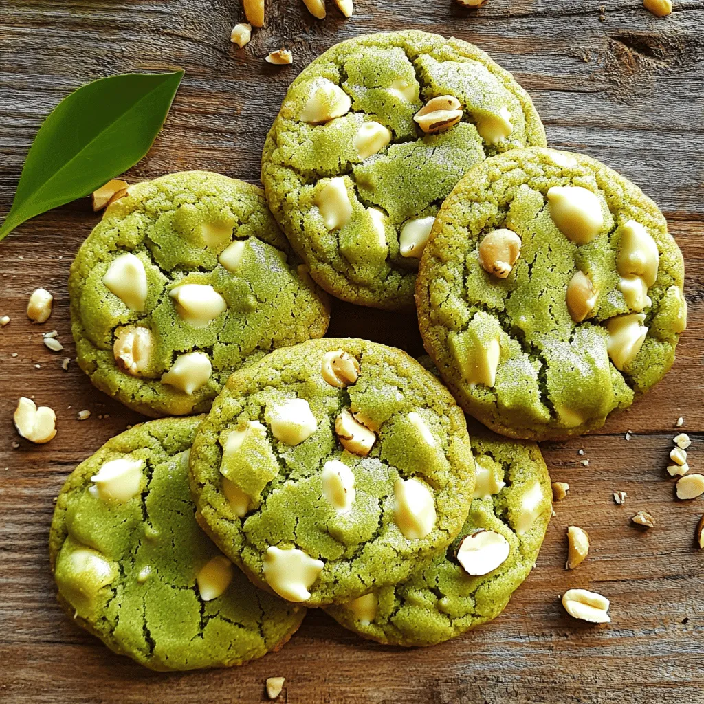Matcha White Chocolate Cookies Delightful and Soft