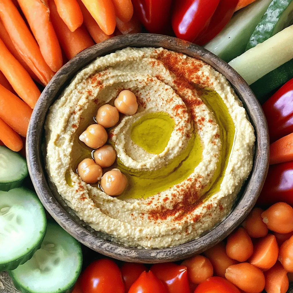 Spicy Hummus and Veggies Flavorful Dip Recipe