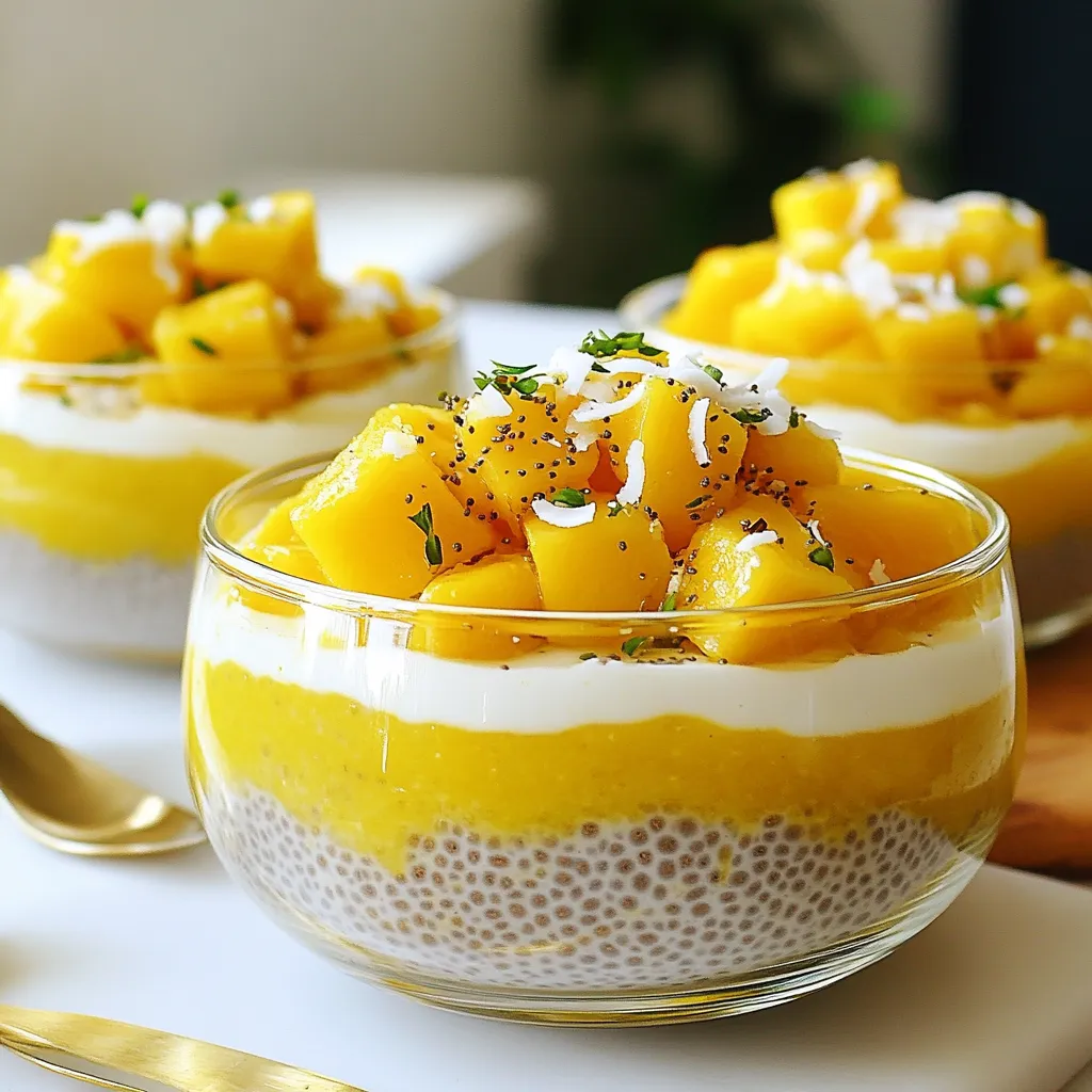 Mango Coconut Chia Pudding Easy Healthy Delight